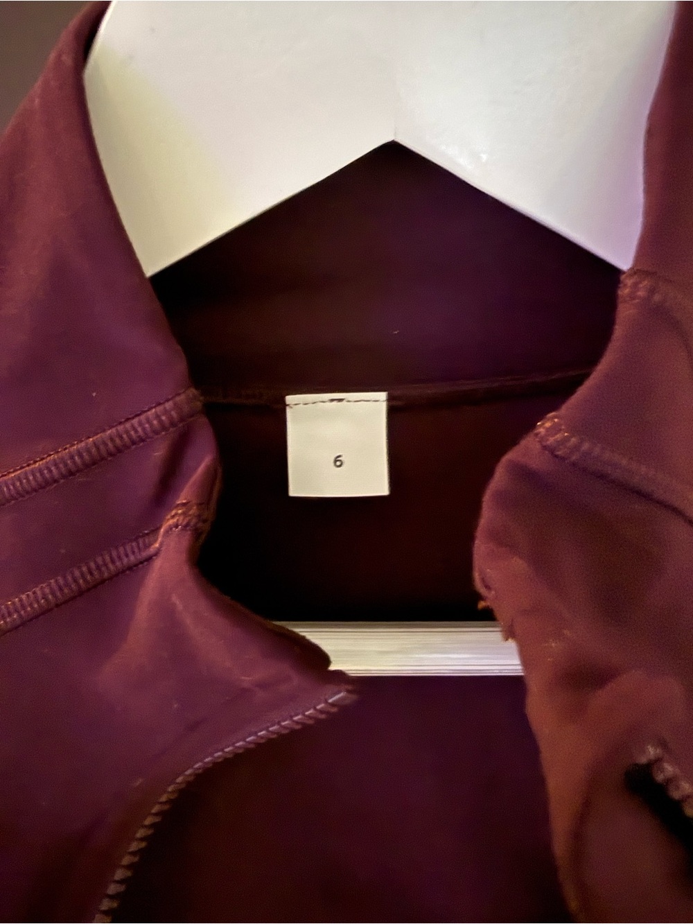 Lululemon Cropped Define Jacket 6 Black Plum Nulu Purple - Picture 4 of 5